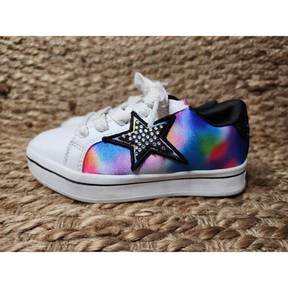 GIRLS SKECHERS HI LITE STARRY Multicolor Kids Fashion Sneakers Shoes Size 11 - Picture 1 of 13